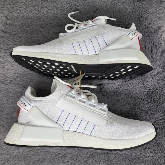 Adidas NMD R1 V2 White Logo Patch Men's Shoes - Picture 6 of 7